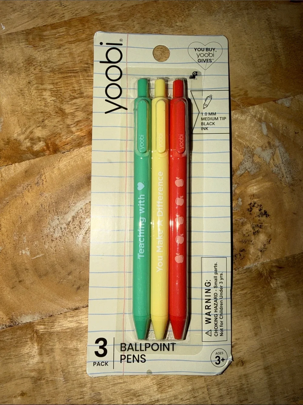 Yoobi Assorted Color Ballpoint Pens & Sticky Notes Set - Picture 4 of 4